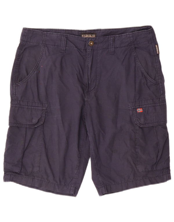 Napapijri Shorts Cargo Hombre W33 Medium Azul Marino Algodón