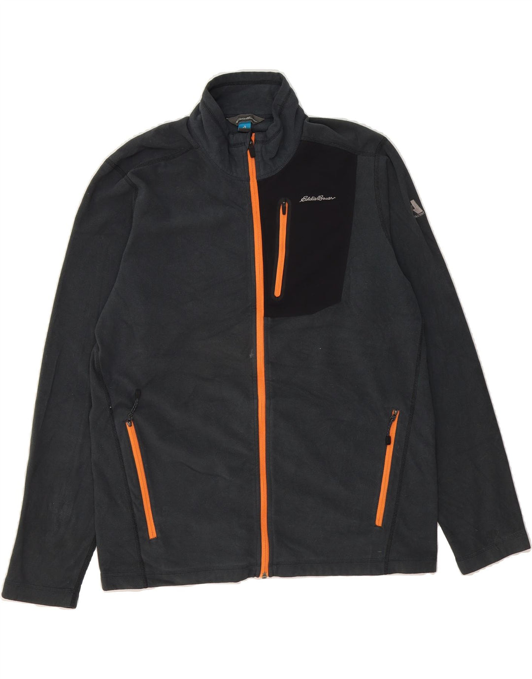 EDDIE BAUER Mens Fleece Jacket UK 40 Large Grey Polyester Vintage Eddie Bauer and Second-Hand Eddie Bauer from Messina Hembry 