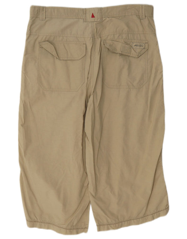 Musto Bermudas Cargo para Hombre Grande W34 Algodón Caqui