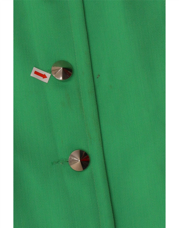 Michael H. Chaqueta tipo blazer de 5 botones para mujer, Reino Unido 44, color verde medio, clásico