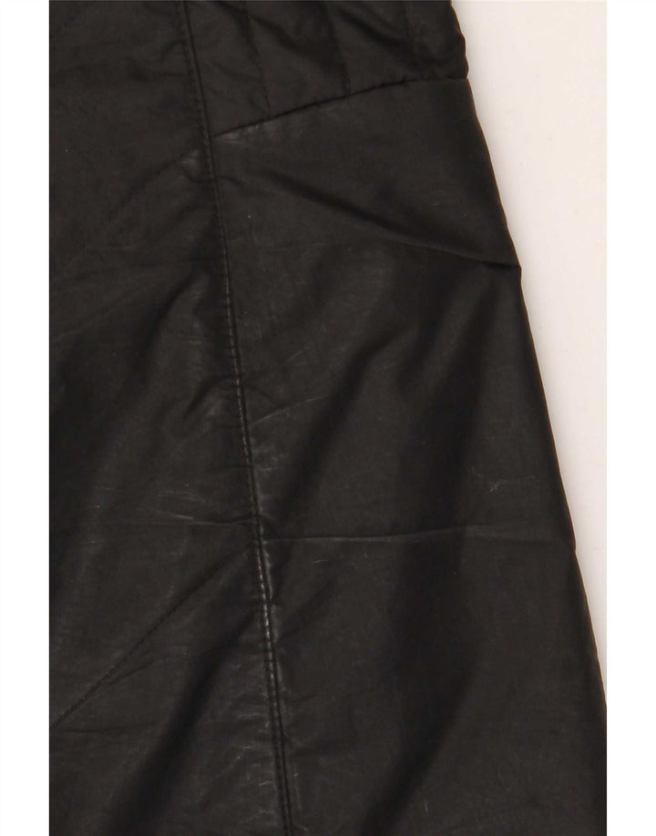 Jack Wolfskin Abrigo acolchado con capucha para mujer UK 10 Small Poliéster negro