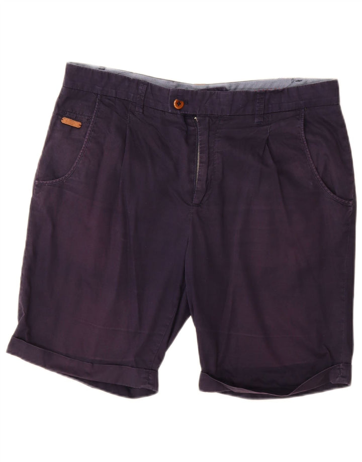 Zara Mens Chino Shorts EU 42 Large W32 Azul Marino