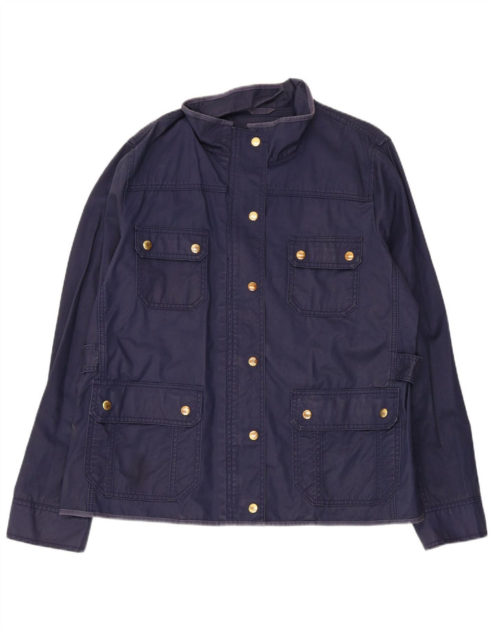 J. Crew Chaqueta utilitaria para mujer UK 40 XL Algodón azul marino