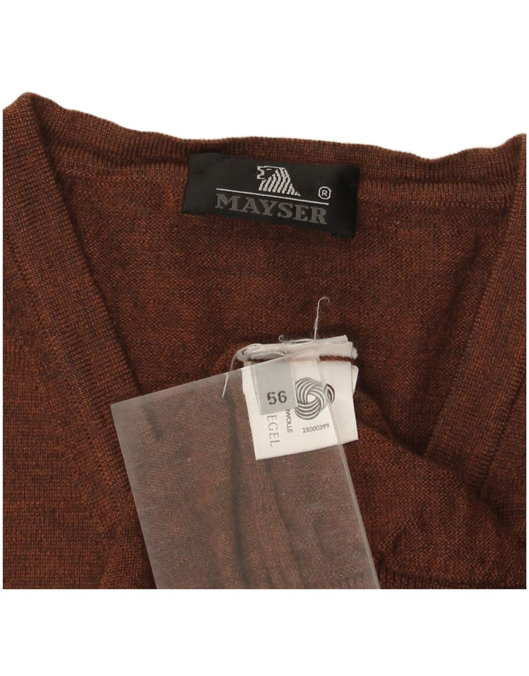 MAYSER Camiseta sin mangas para hombre IT 56 XL Lana marrón