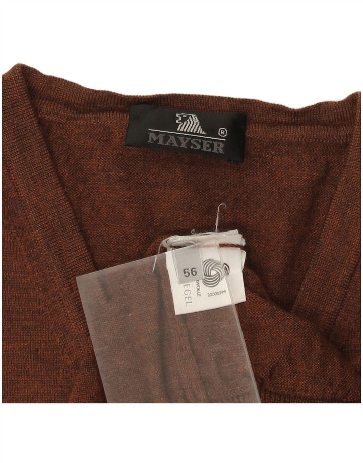 MAYSER Camiseta sin mangas para hombre IT 56 XL Lana marrón