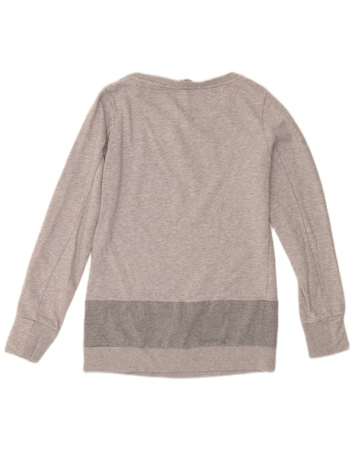 Kappa - Sudadera gráfica para mujer, talla 40, talla grande, algodón gris