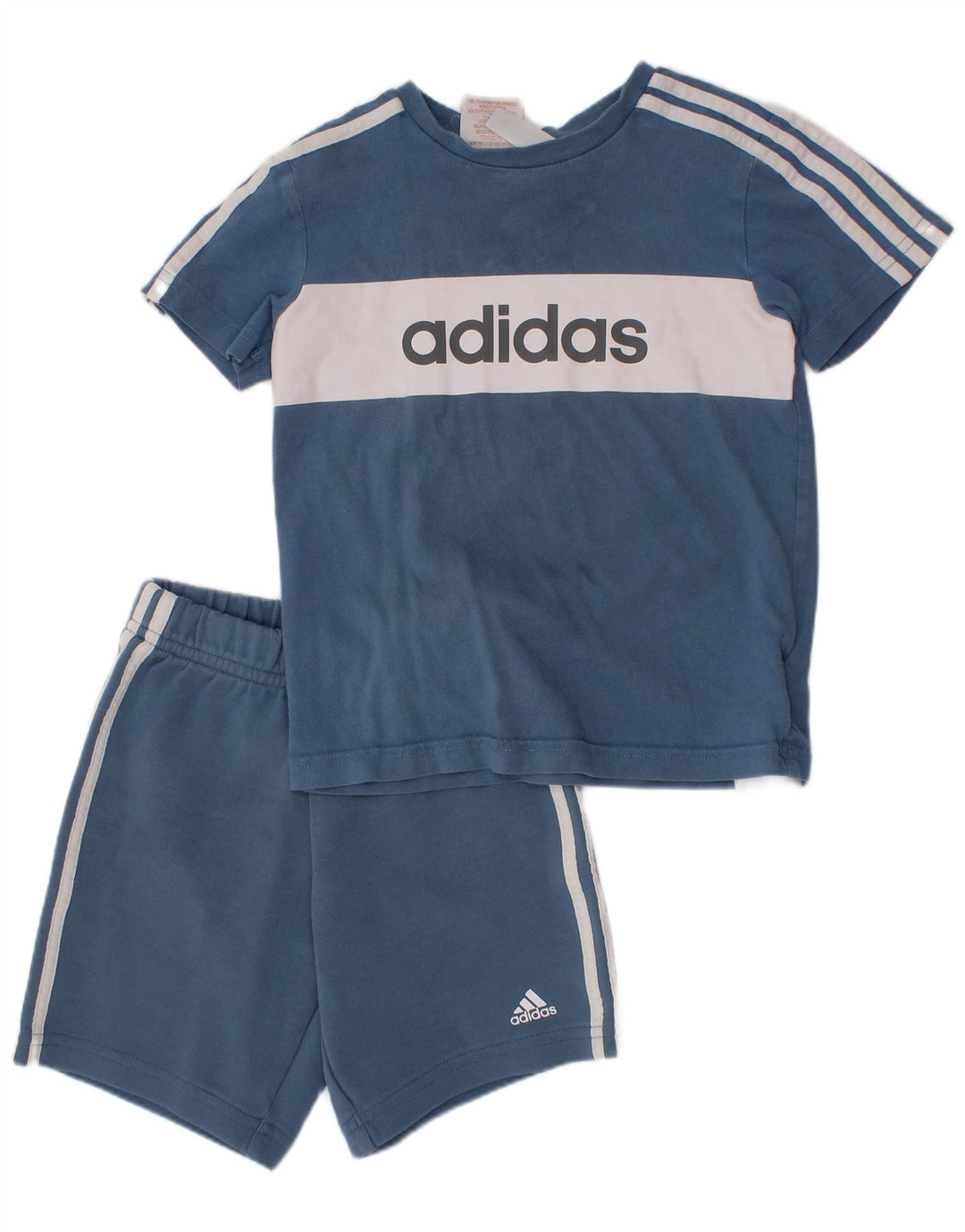 ADIDAS Conjunto gráfico de 2 piezas para niño 3-4 años Algodón color block azul