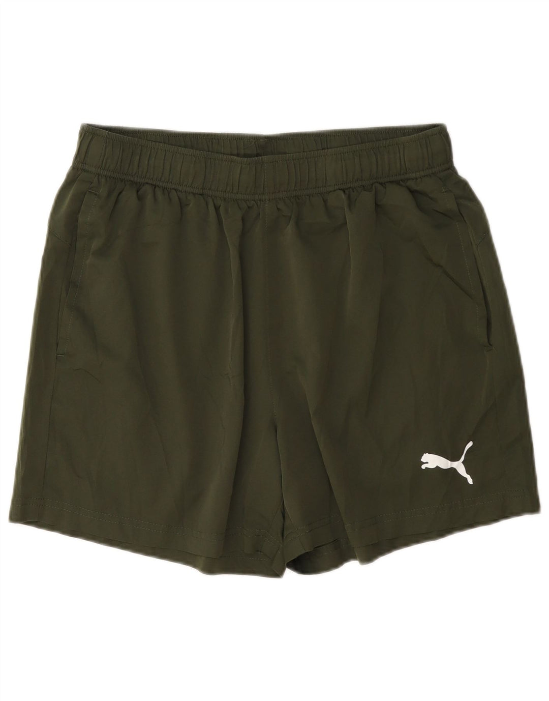 Puma Pantalones cortos deportivos para hombre, tamaño grande, color caqui, poliéster