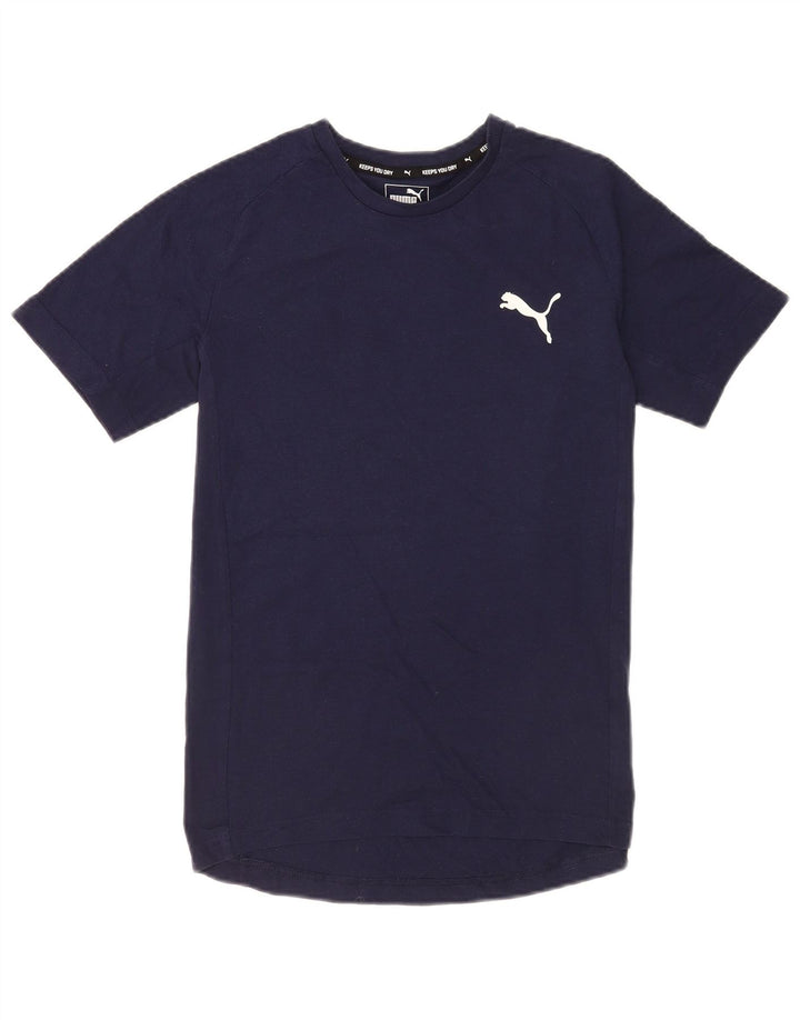 Camiseta Puma Hombre Top Medium Azul Marino Algodón