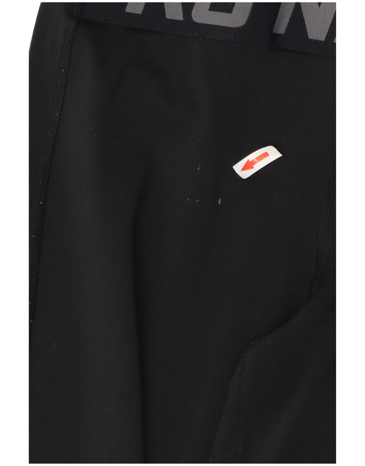 NIKE Leggings gráficos Dri Fit para mujer UK 12 Mediano Negro Poliéster