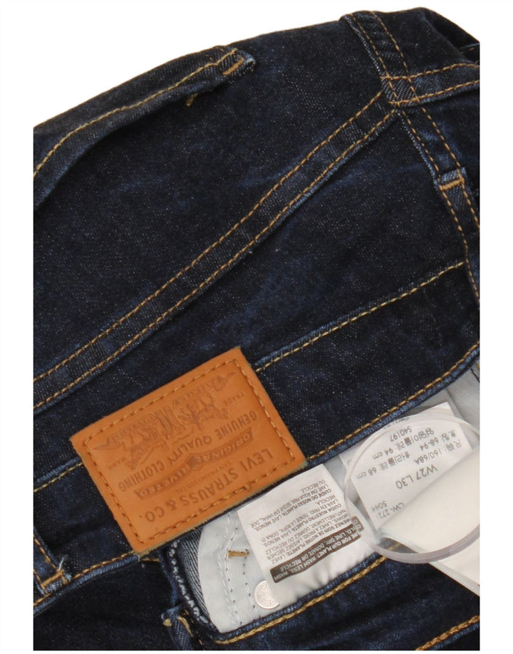 LEVI'S Vaqueros pitillo de talle alto 721 para mujer W27 L30 Lyocell azul marino