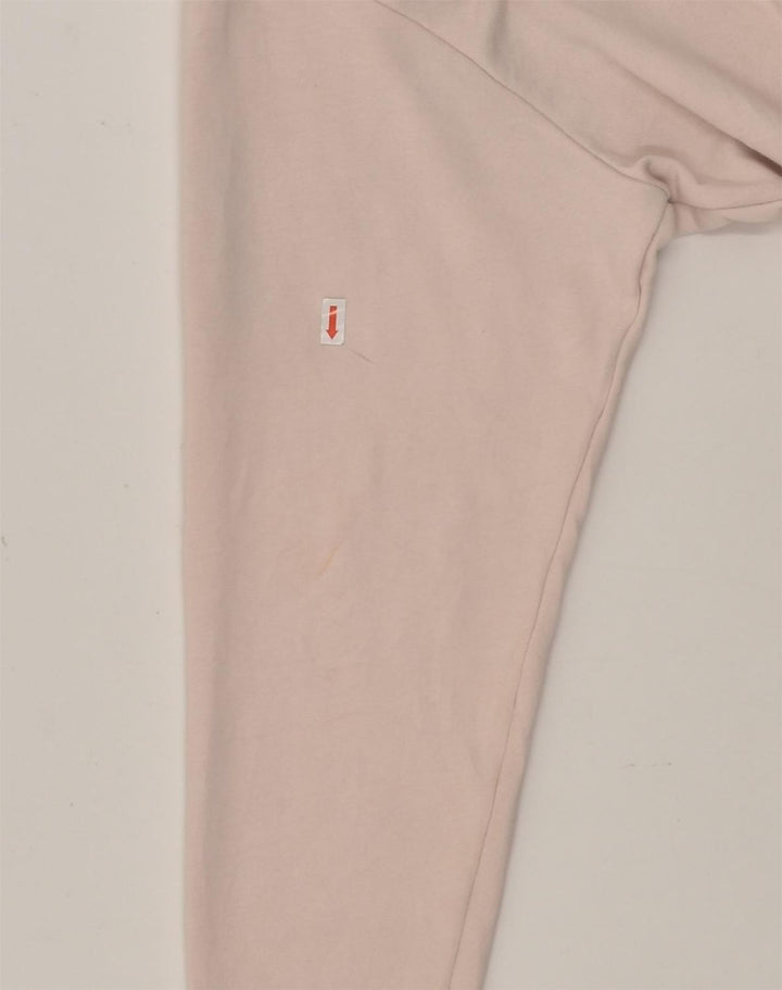 PUMA Womens Graphic Crop Hoodie Jumper UK 14 Medium Pink | Vintage Puma | Thrift | Second-Hand Puma | Used Clothing | Messina Hembry 