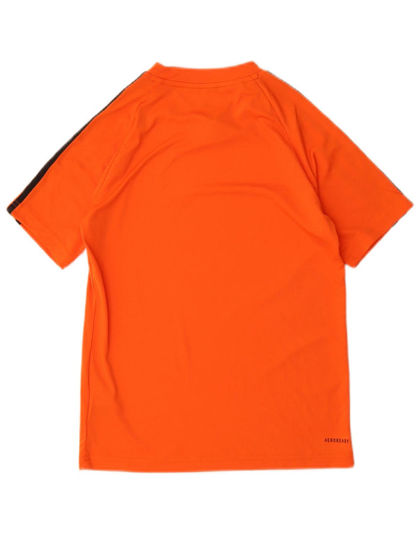 Adidas Boys Aeroready Camiseta Top 11-12 Años Naranja Poliéster