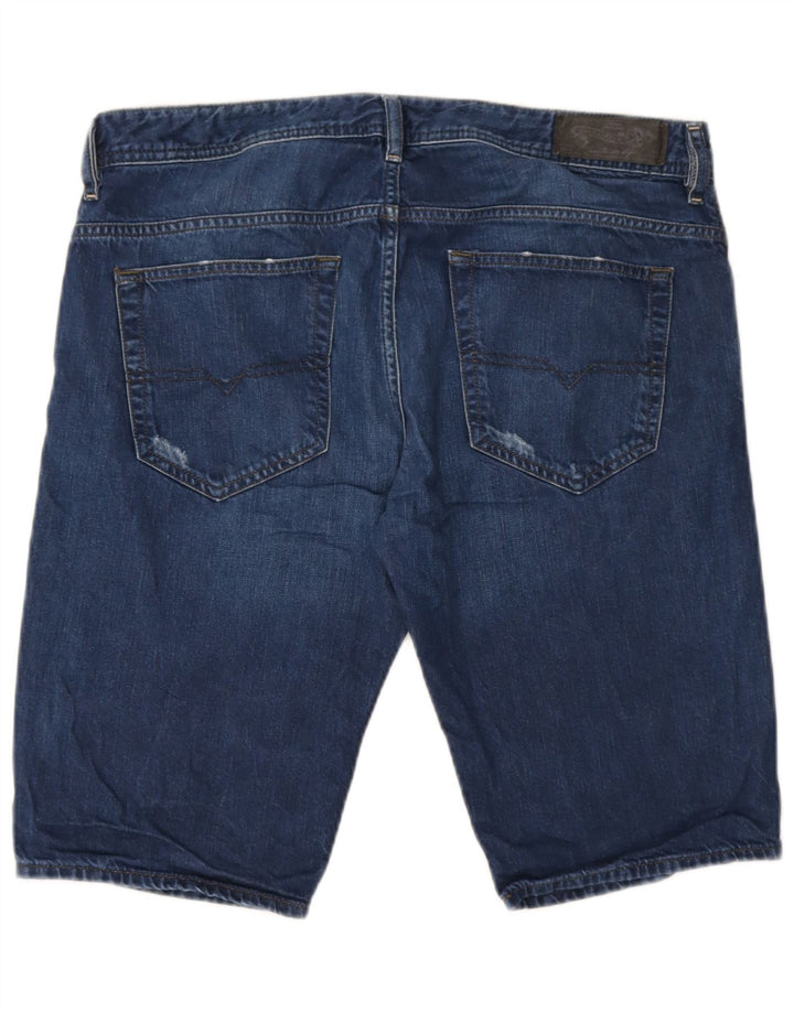 Diesel Mujer Pantalones Cortos De Mezclilla Desgastados W34 Algodón Azul Grande