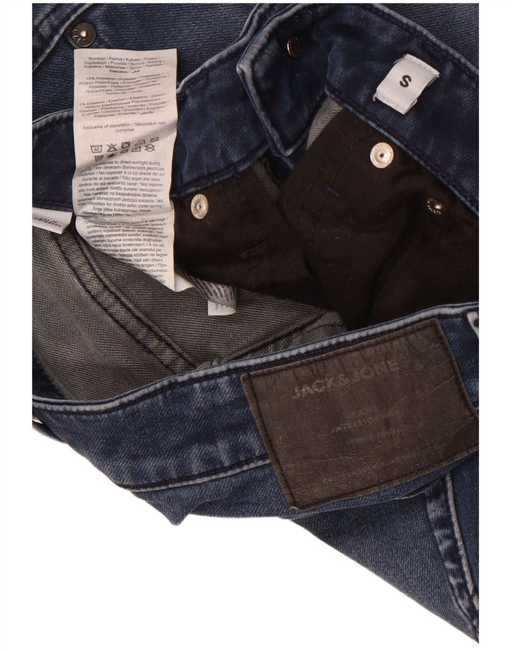 Jack & Jones Mens Shorts De Mezclilla Pequeño W29 Algodón Azul