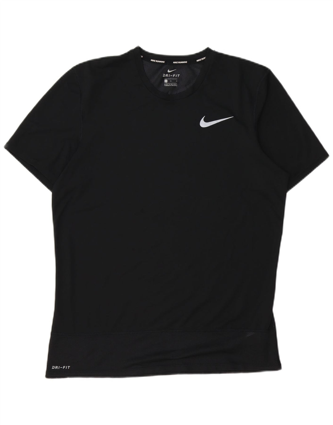 Nike - Camiseta Dri Fit para hombre, talla grande, poliéster negro