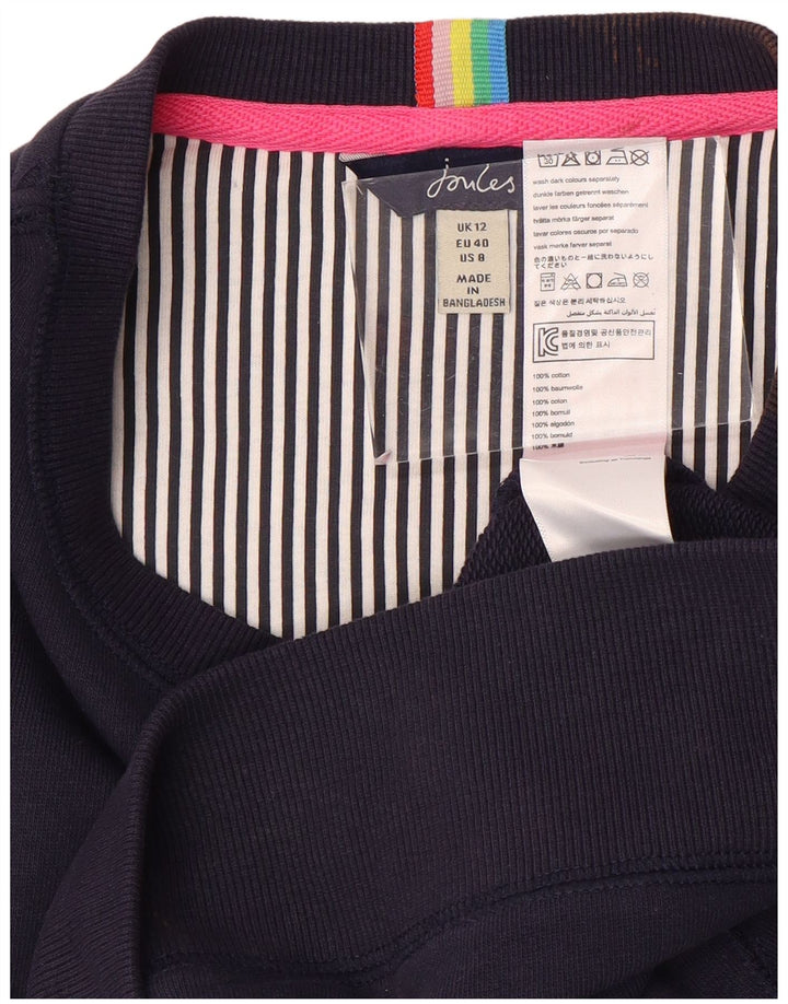 JOULES Sudadera extragrande para mujer UK 12 Medium Azul marino Algodón
