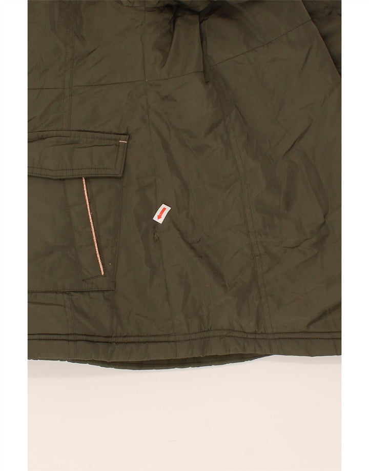 MICHAEL KORS Girls Hooded Parka Jacket 5-6 Years Khaki Polyester Vintage Michael Kors and Second-Hand Michael Kors from Messina Hembry 
