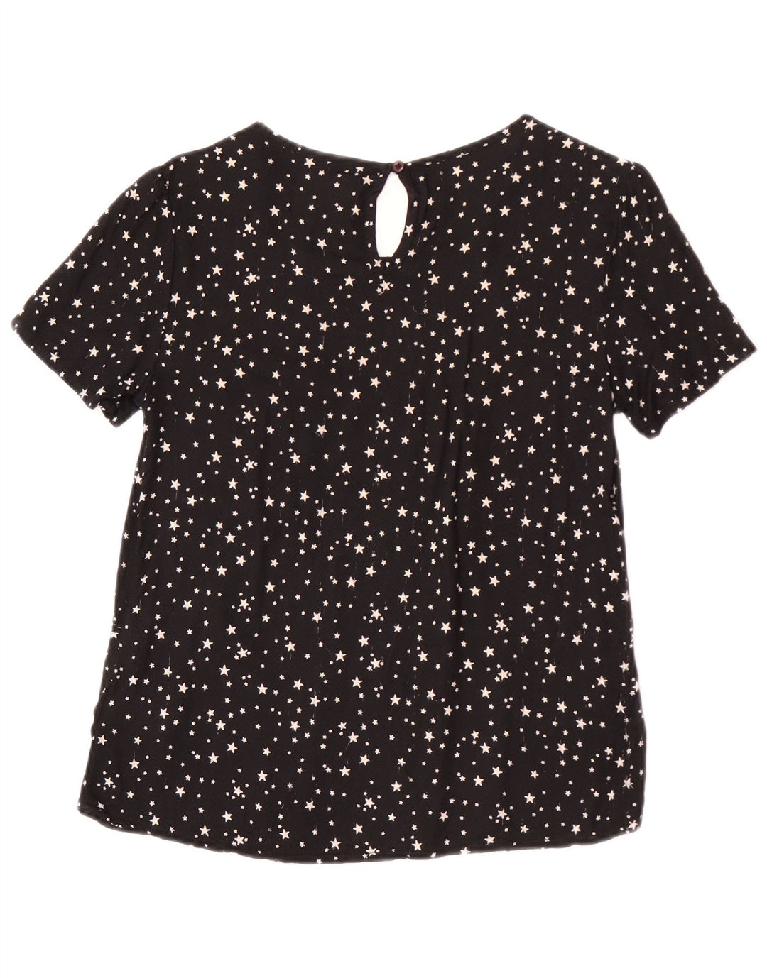 Blusa Superdry para mujer, talla 40, viscosa con lunares negros medianos
