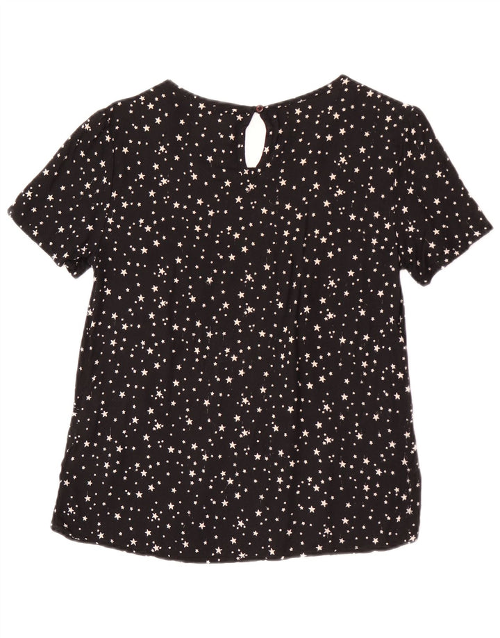 Blusa Superdry para mujer, talla 40, viscosa con lunares negros medianos