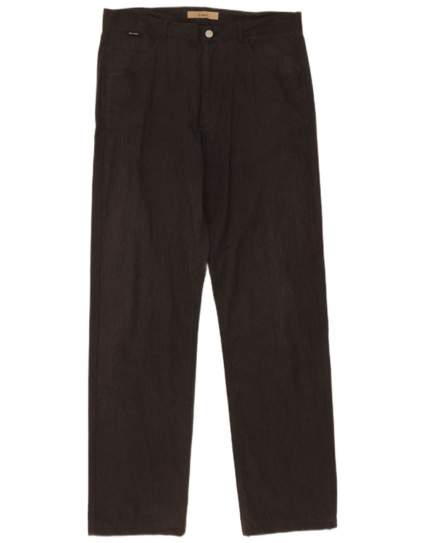 Avirex Pantalón chino recto para hombre W33 L33 Algodón negro