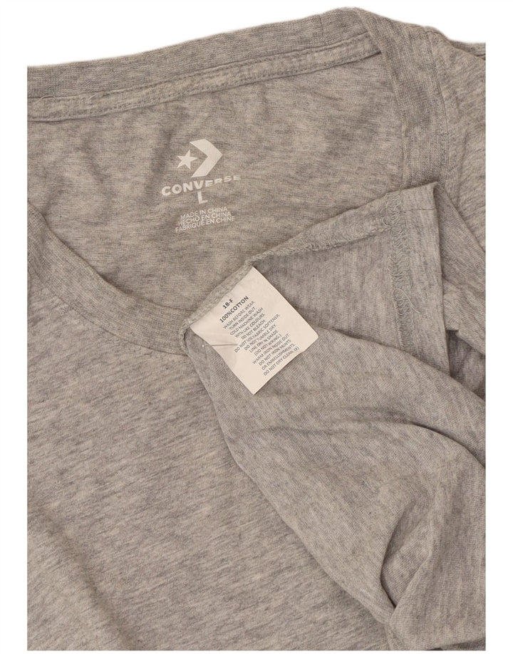Converse Hombres Chaleco Top Grande Gris Algodón