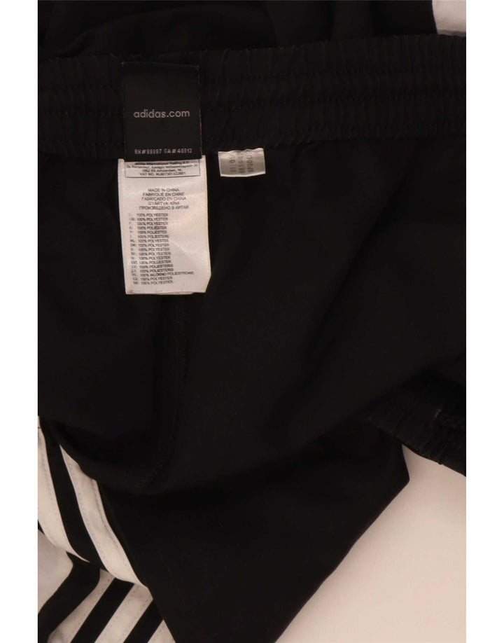 Adidas - Pantalones cortos deportivos para hombre, talla grande, color negro, poliéster