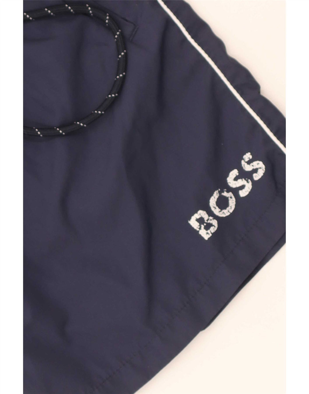 Hugo Boss Mens Graphic Sport Shorts Grande Poliéster Azul Marino