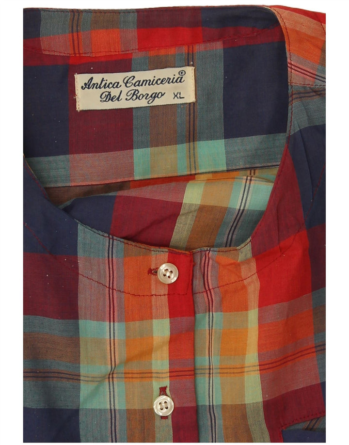 Antica Camiceria - Jersey para mujer, talla 40, XL, cuadros multicolor