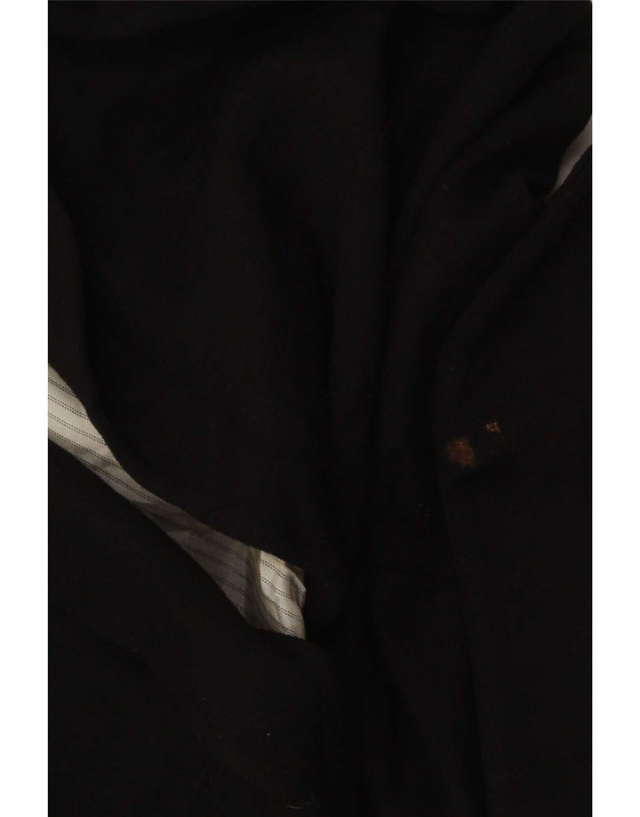 Zara Mujer Chaqueta Blazer De 1 Botón UK 6 XS Viscosa Negra