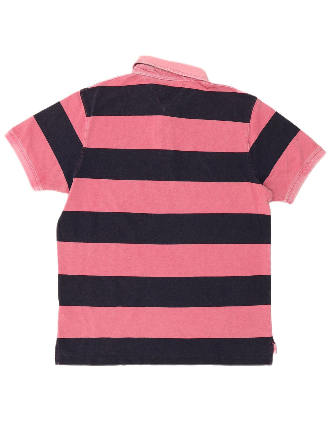 TOMMY HILFIGER Polo de rugby slim fit para hombre XL Rosa Rayas