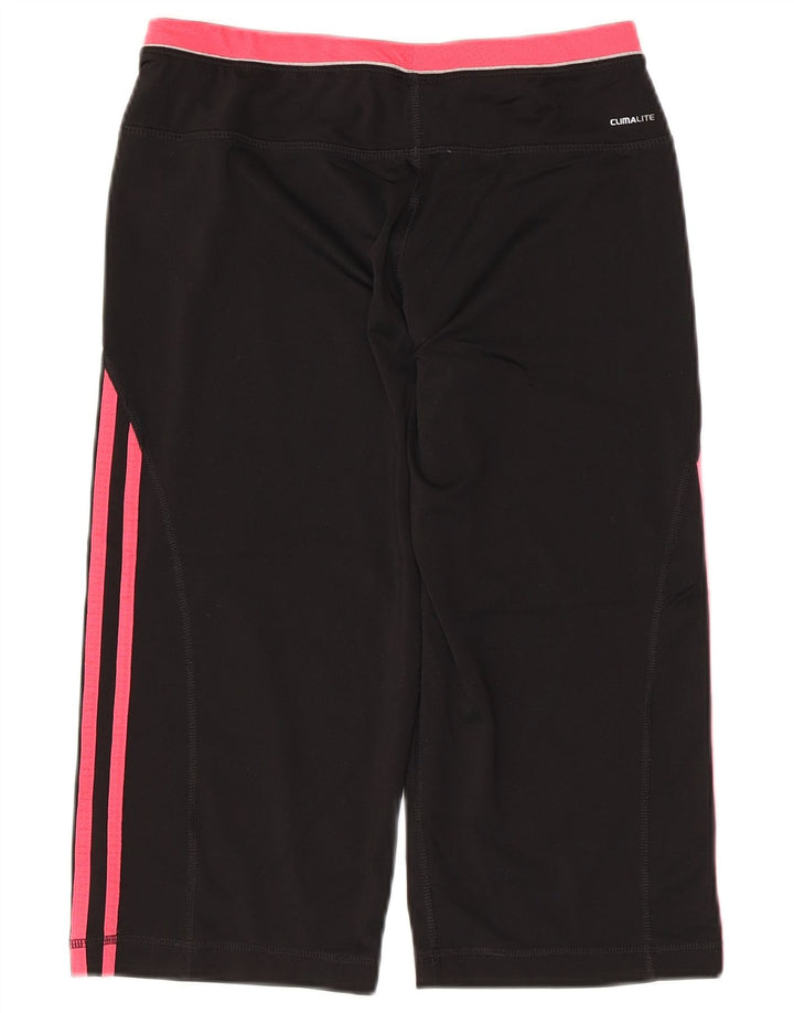 ADIDAS Leggings Capri Climalite para mujer Reino Unido 8/10 Pequeño Poliéster negro