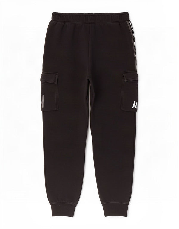 Nike Pantalones Cargo De Chándal Joggers Large Negro Colorblock Algodón