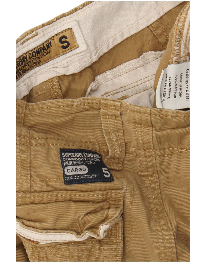 Superdry Shorts Cargo Para Hombre Pequeños W29 Algodón Beige