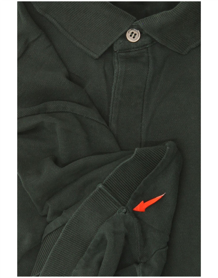 Lacoste Polo de ajuste regular para hombre talla 4 algodón verde medio