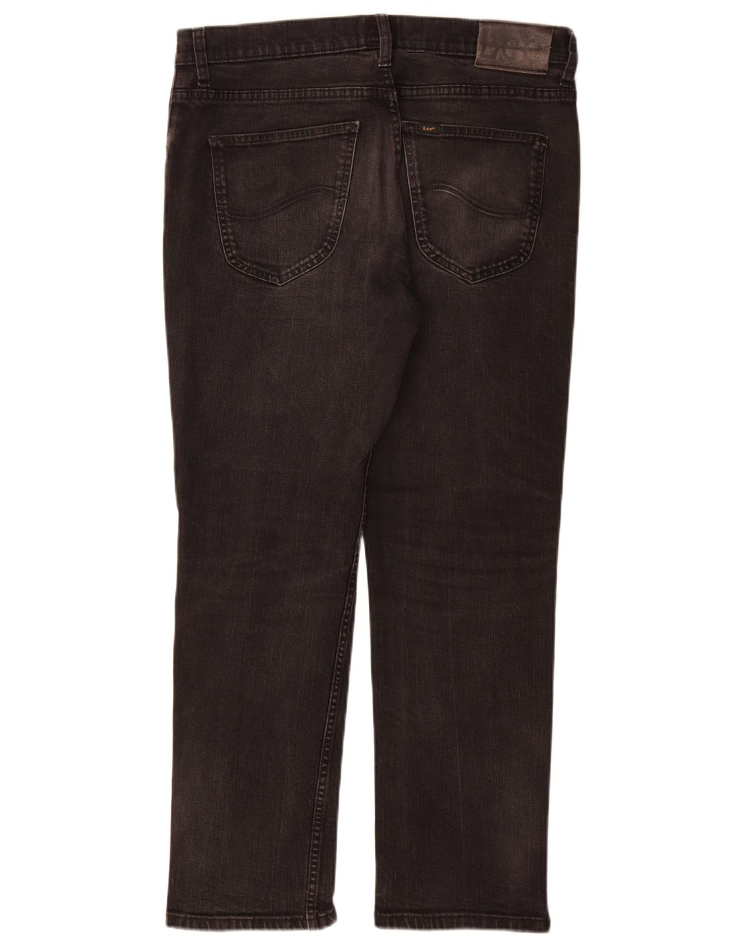 Lee Vaqueros Rectos Brooklyn para Hombre W34 L30 Algodón Negro