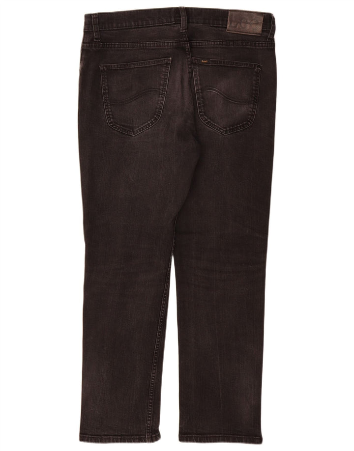 Lee Vaqueros Rectos Brooklyn para Hombre W34 L30 Algodón Negro