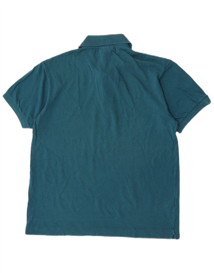 Lacoste Polo de ajuste clásico para hombre talla 4 algodón azul mediano
