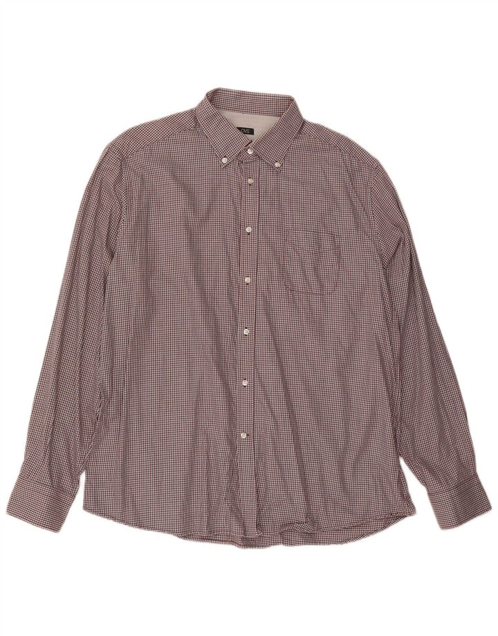 OVS Camisa Regular Fit Hombre Talla 45 17 3/4 XL Algodón Vichy Multicolor