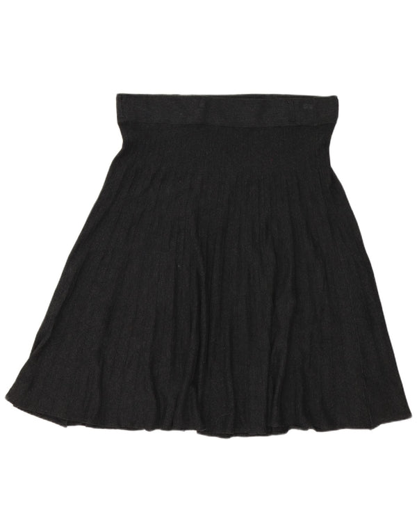 Marks & Spencer Falda Acampanada de Cintura Alta para Mujer UK 46 Large W38 Gris