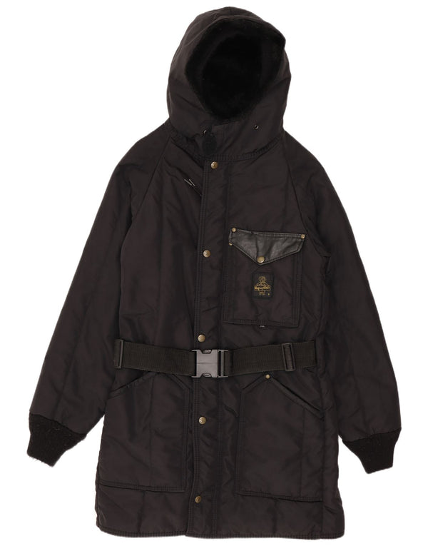 Refrigiwear Abrigo acolchado con capucha Cruzcampo para mujer UK 10 Small Black Nylon