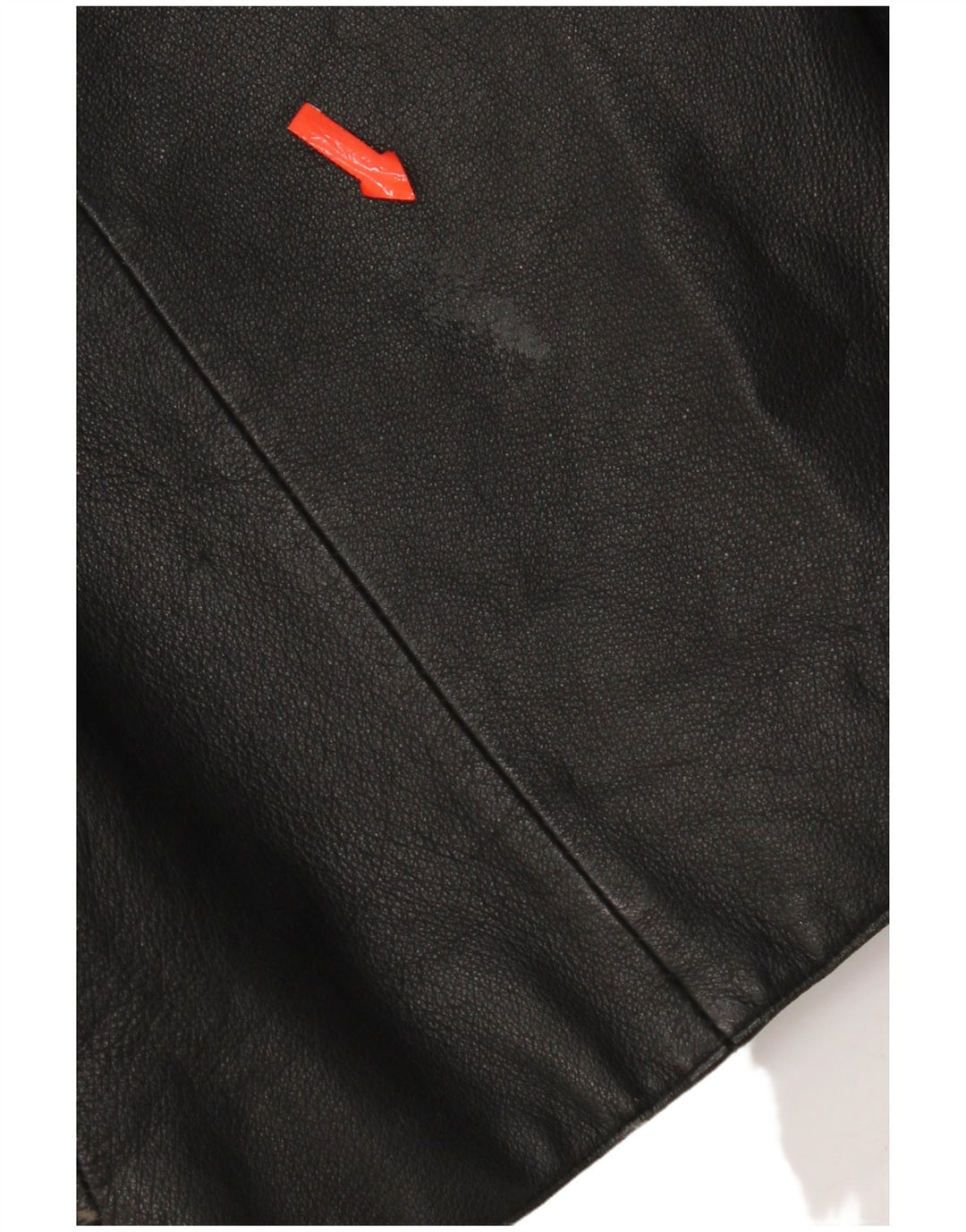 Angelo Litrico Abrigo de cuero para hombre UK 38 Medium Black Leather