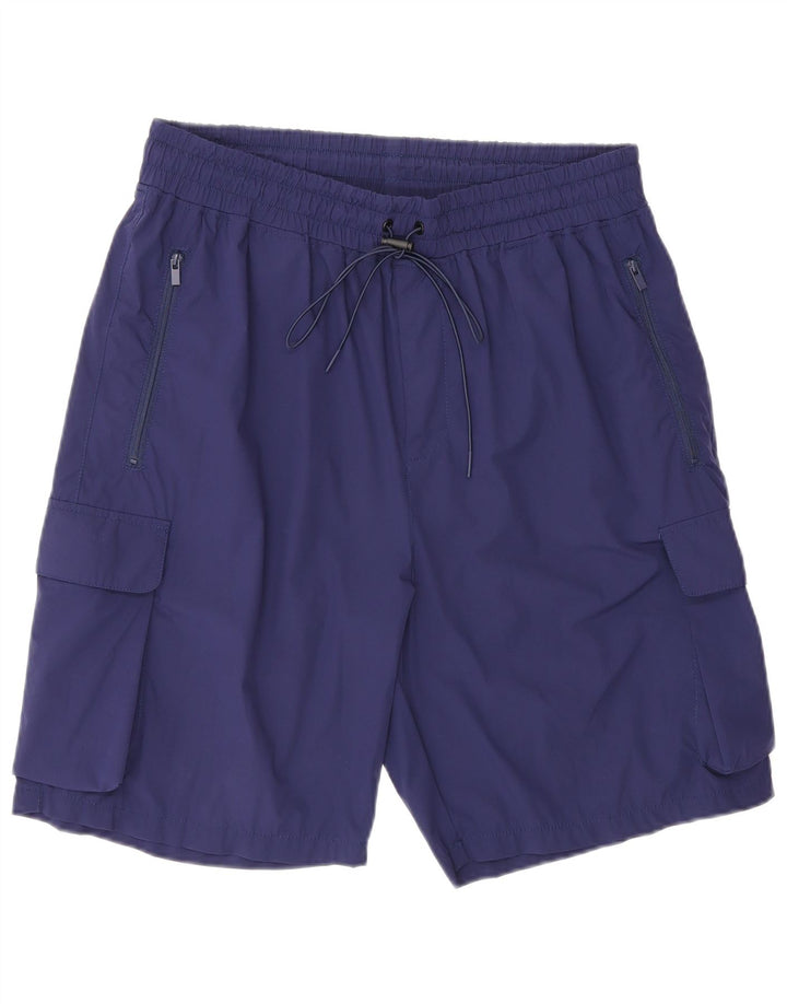 Kangol Mens Cargo Sport Shorts XL Azul Marino Nylon