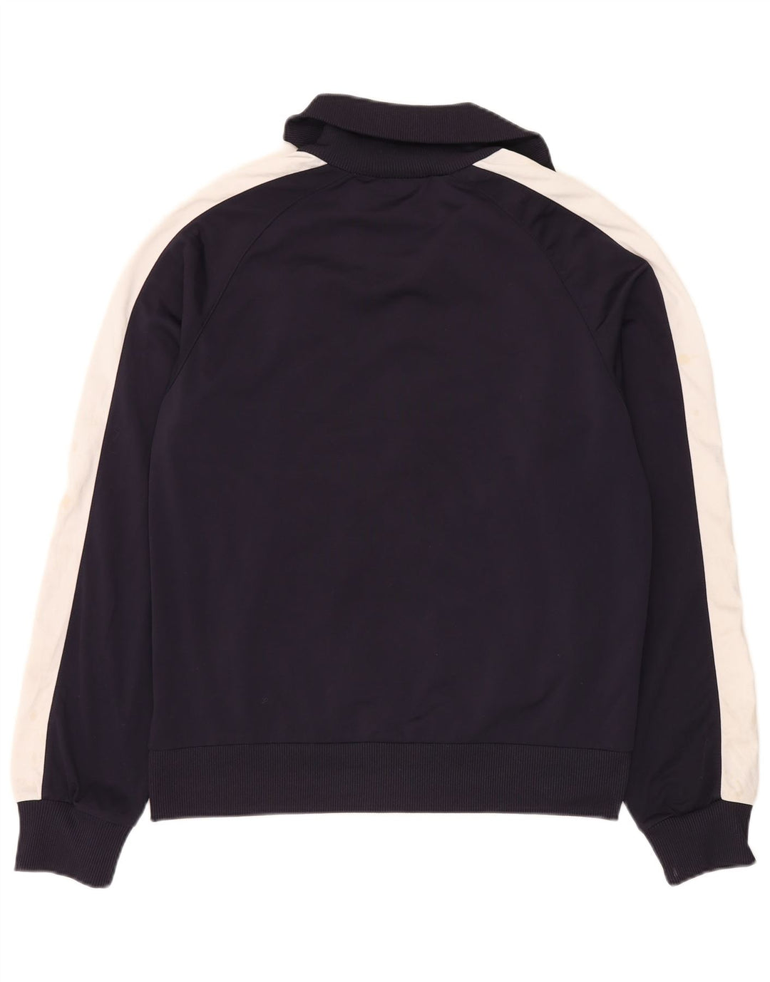Puma Chaqueta de chándal para hombre, talla grande, poliéster con bloques de color azul marino