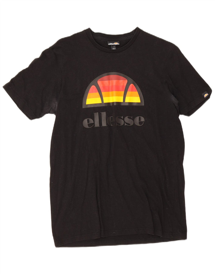 Ellesse Hombre Camiseta Gráfica Top Medium Negro