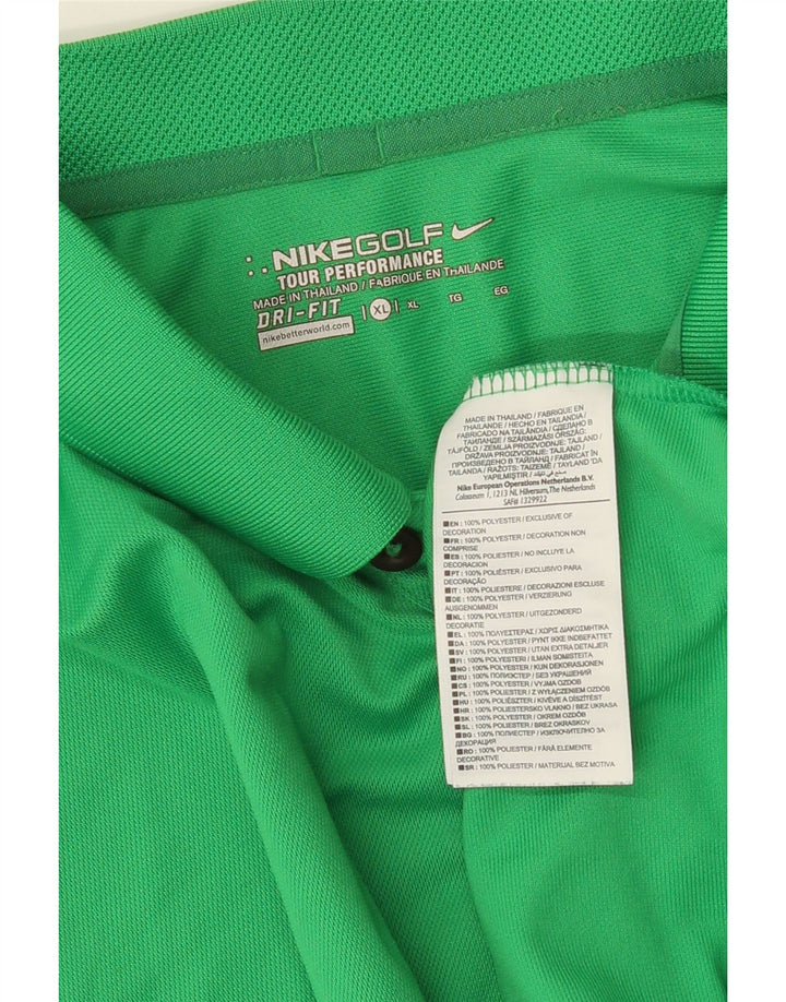 NIKE Polo Dri Fit Hombre XL Poliéster Verde