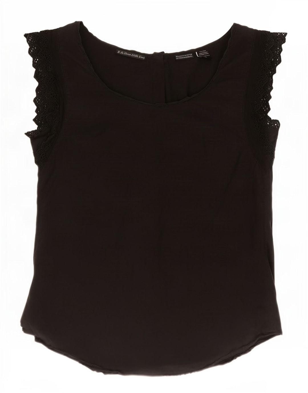 Maison Scotch Blusa para mujer Top US 1 XS Seda negra
