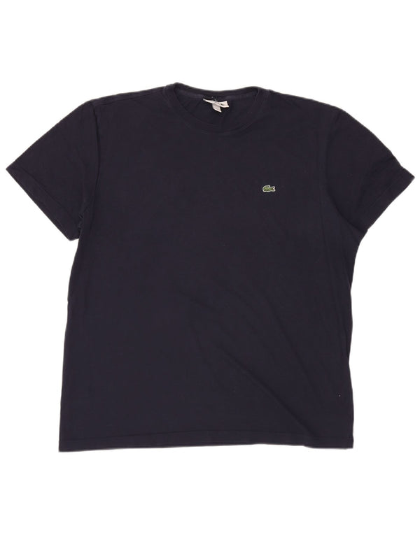 LACOSTE Camiseta Regular Fit para Hombre Talla Superior 6 XL Algodón Azul Marino