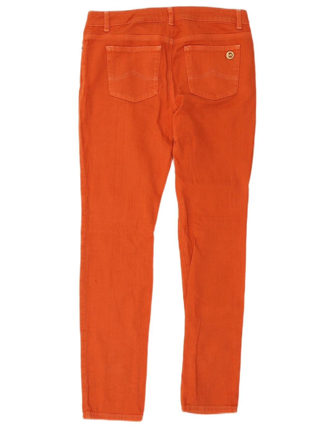 Michael Kors Jeans Slim para Mujer US 6 Medium W34 L32 Algodón Naranja