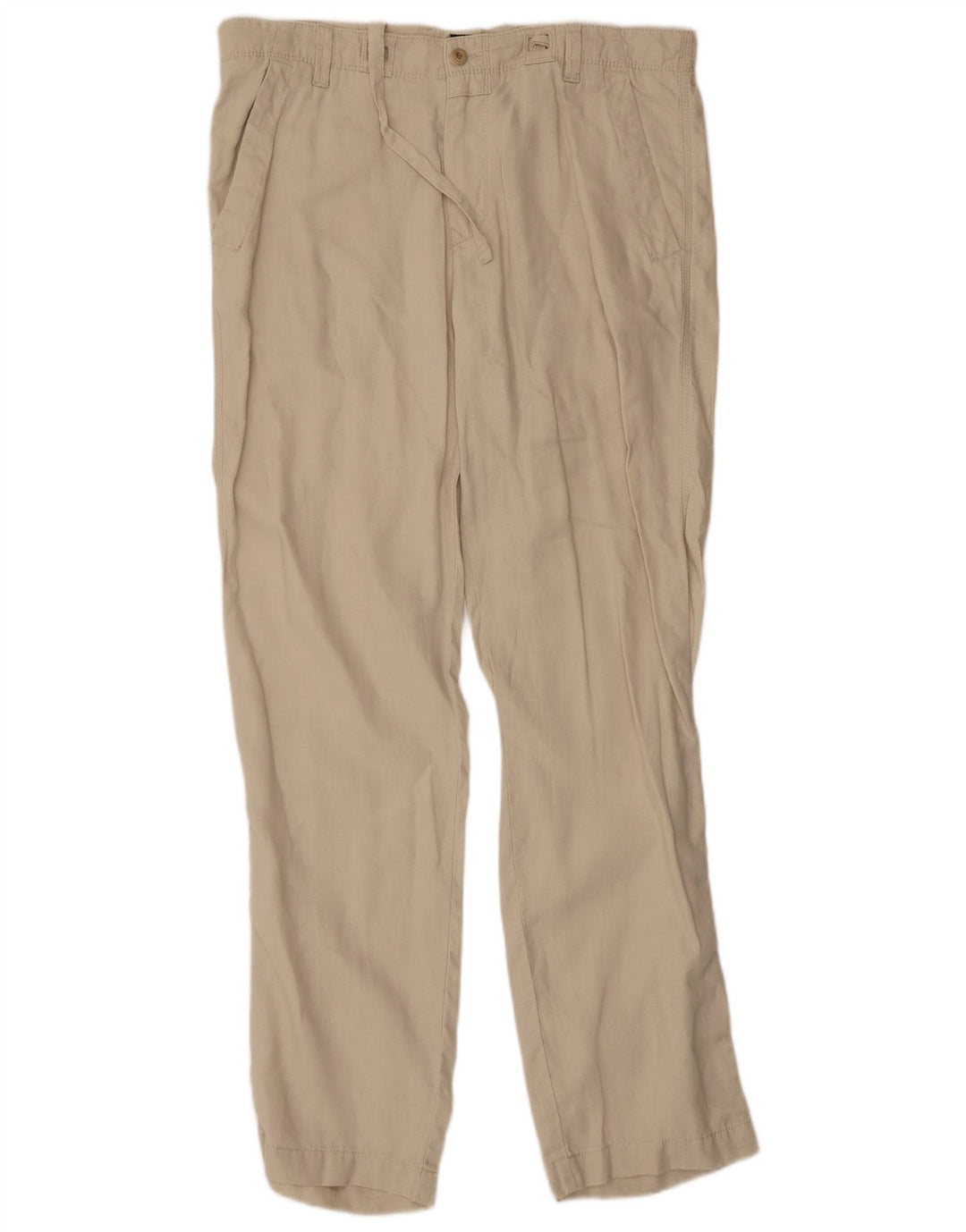 HUGO BOSS Pantalones chinos cómodos para hombre IT 50 Large W38 L33 Beige